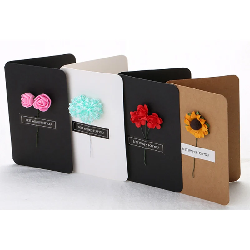 Creative Dry Flower Teachers Day greeting Card