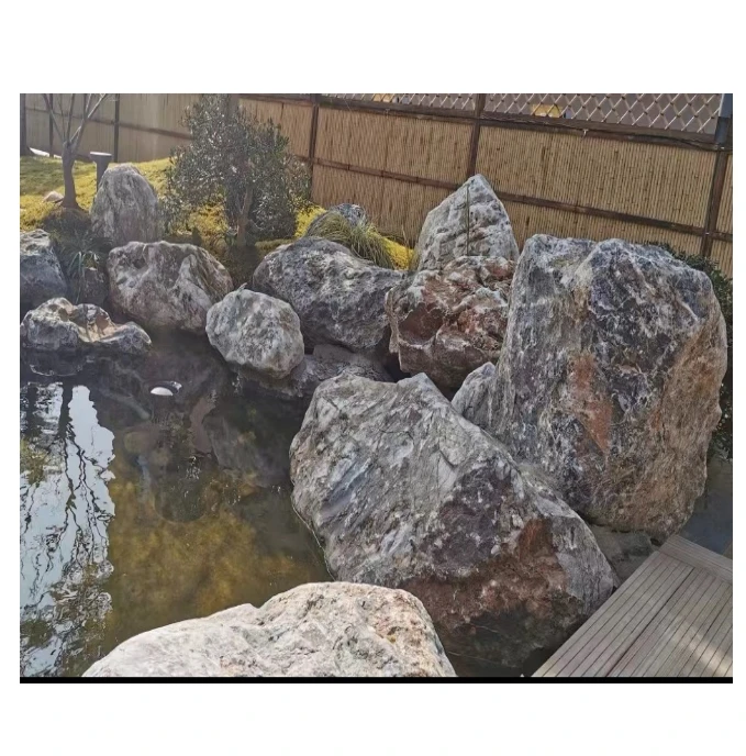 Natural Landscaping Rock Stone Waterfall Fountain Garden