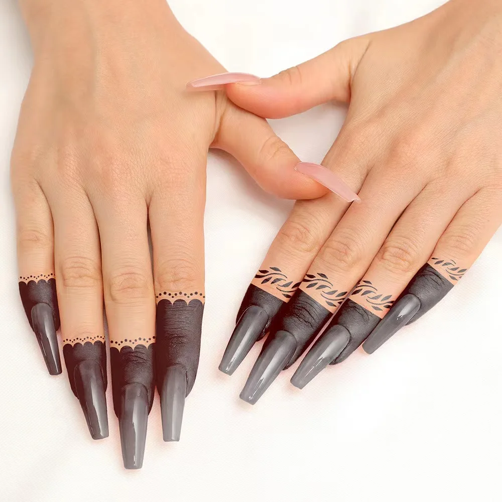 Wholesale Henna Tattoo Finger Stencils Reusable Women and Girls,Indian Arabian Temporary Tattoo Templates Kit for Body Art Paint