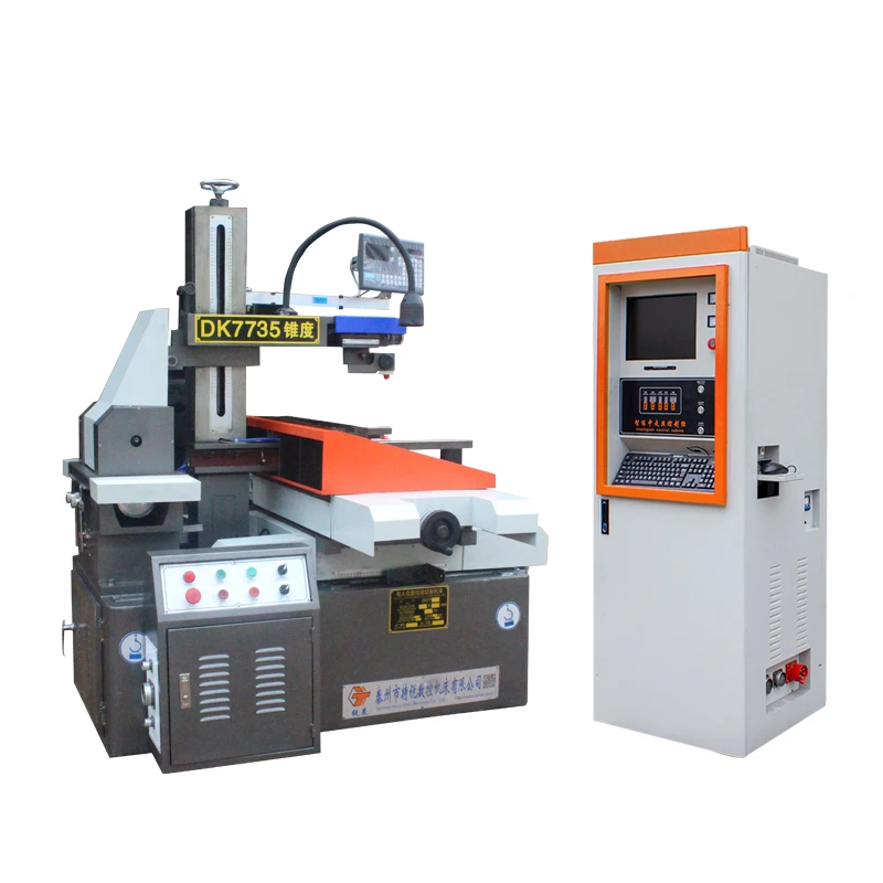 DK7735 cnc wire cut edm machine with Rongben DRO and Z axis motor