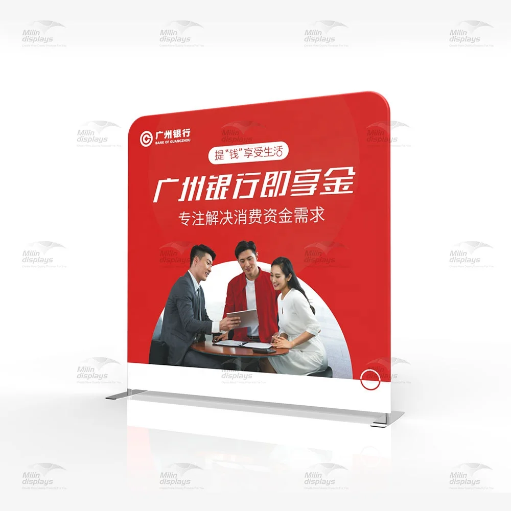 custom banner backlit backdrop wall display with stand