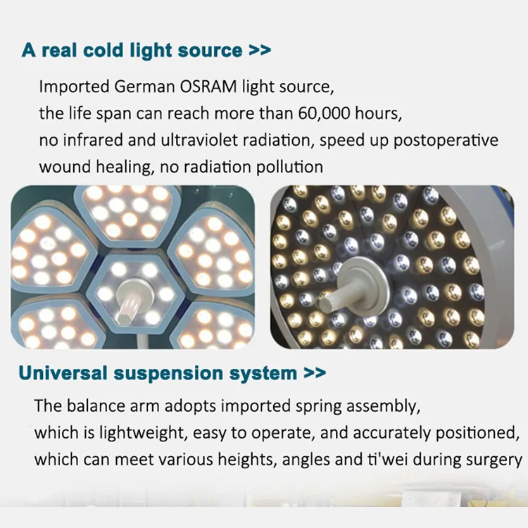 Beauty Salon Medical Equipment Shadowless Operating Room LED Light Surgery Surgical LED Lamp