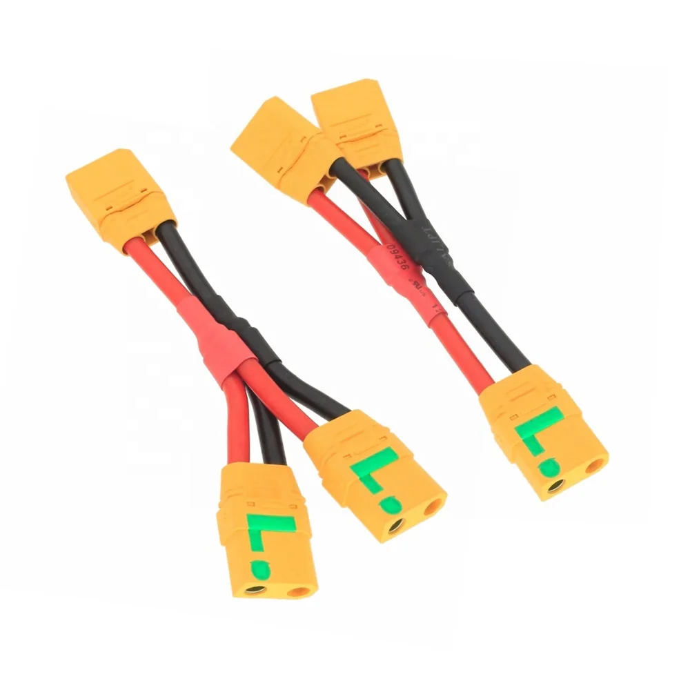 Разъем Amass XT90S для защиты от зажигания XT90-S параллельный кабель Y 10AWG 150 мм провод RC Lipo батареи DIY запчасти