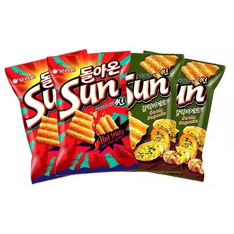 Good Quality Korean Hot selling Chips And Packaged  Corn Crunchy Chips exotic Snacks