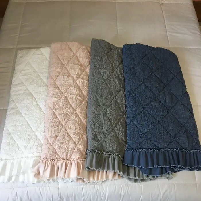 Custom Cotton Quilt Cover Bed Sheets Bedspreads Bedding Set Turkish