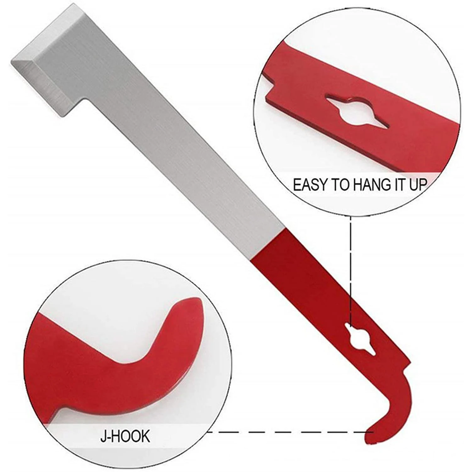 China Practical Beekeeping Supplies Premium Quality Stainless Steel Beehive Honey Bee Tools 2PCS J Hook Hive Tool for sale