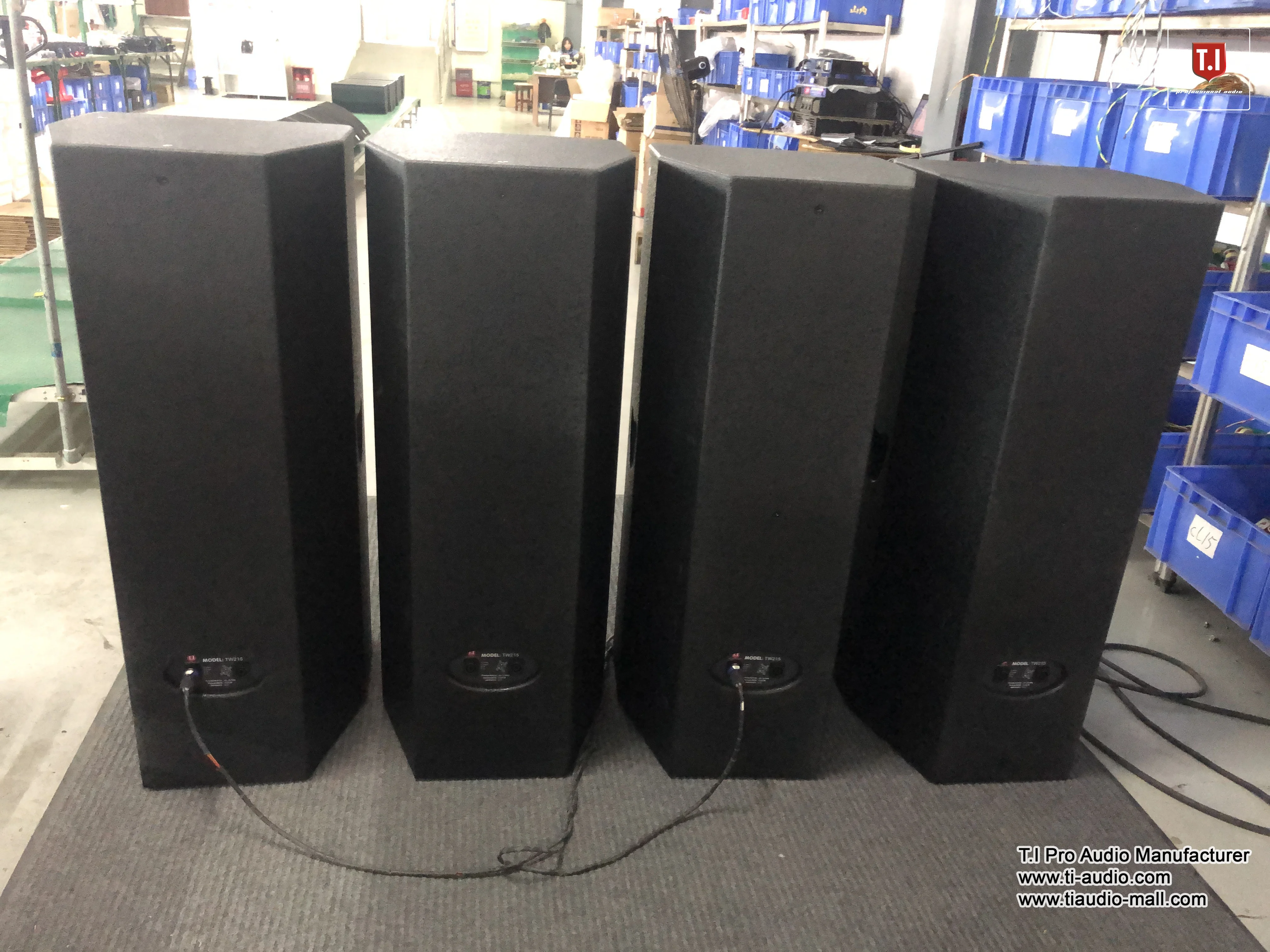 Professional Portable Dual 15' Full Range Passive Sound Speaker Indoor Audio Sound Equipment