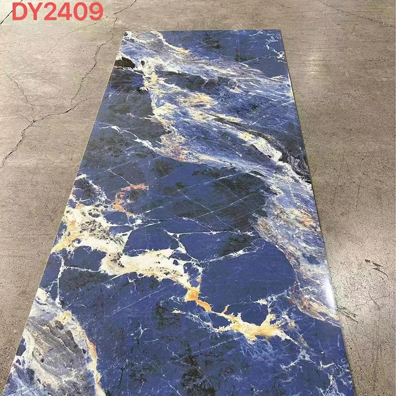 PVC marble wall panels Glossy matt classic golden color marble sheet & other panels for home decoration modern