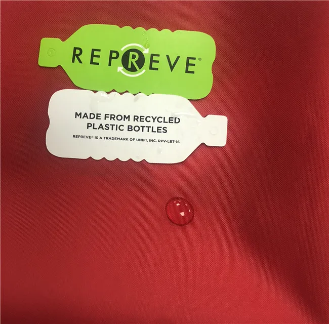 Eco-friendly GRS recycled polyester RPET pongee waterproof Shell garment Fabric