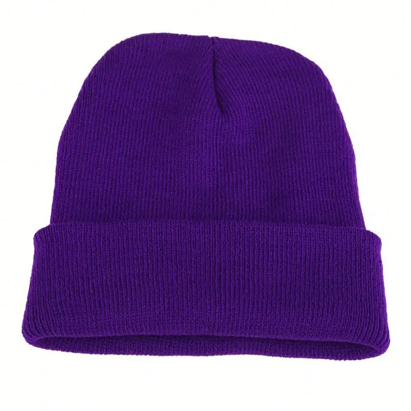 
Custom Made Embroidered Acrylic Knitted Beanie 