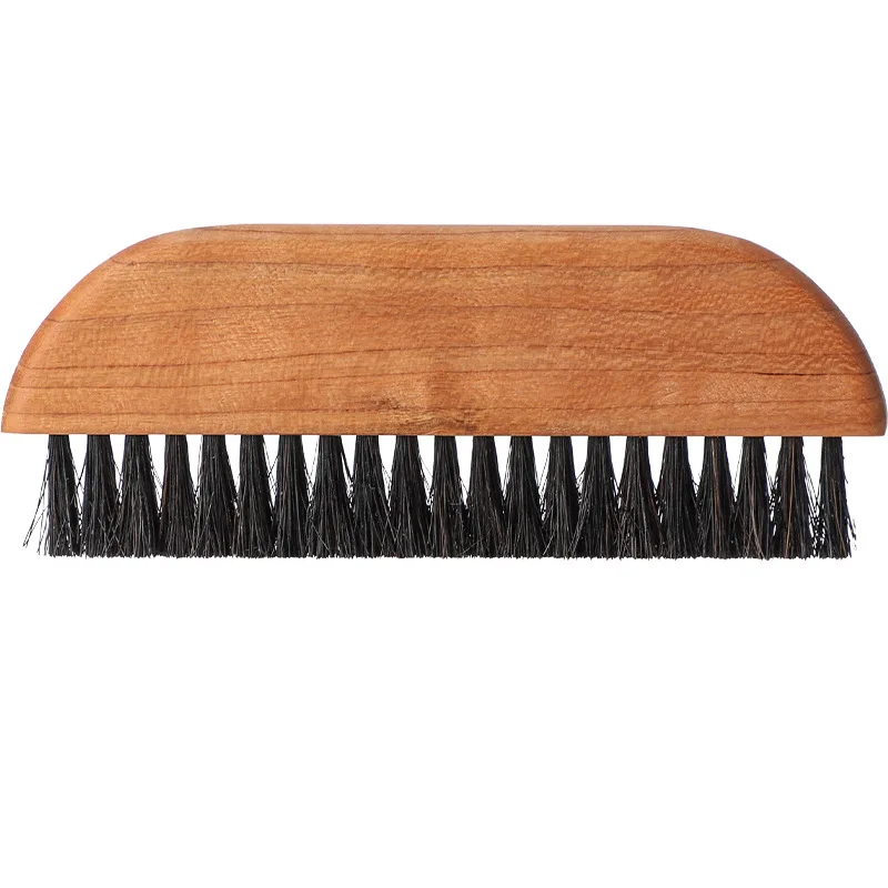 Natural horse bristle anti-static household sweep bed broom bar Solid wood brush bean coffee powder cleaning