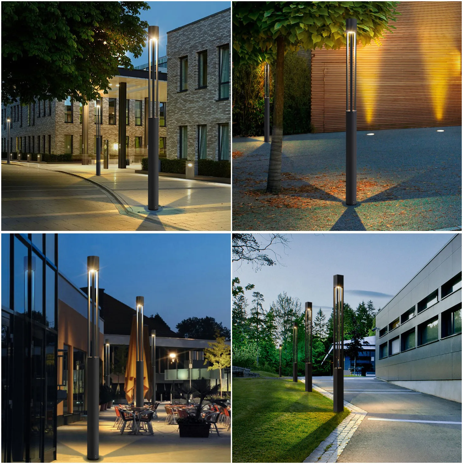 Customized 600MM 800MM Outdoor Landscape Pillar Lawn Lamp 7W 12W Garden LED Bollard LightPopular