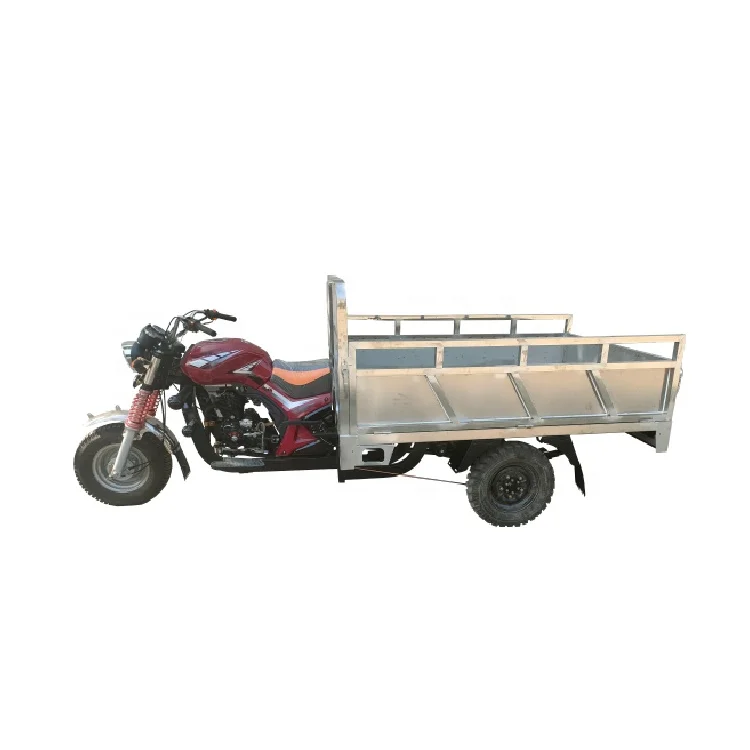 150cc Stainless Steel Cargo Box Gasoline Cargo Tricycle Adult With Cabin Tricycle Moto 150 For Sale