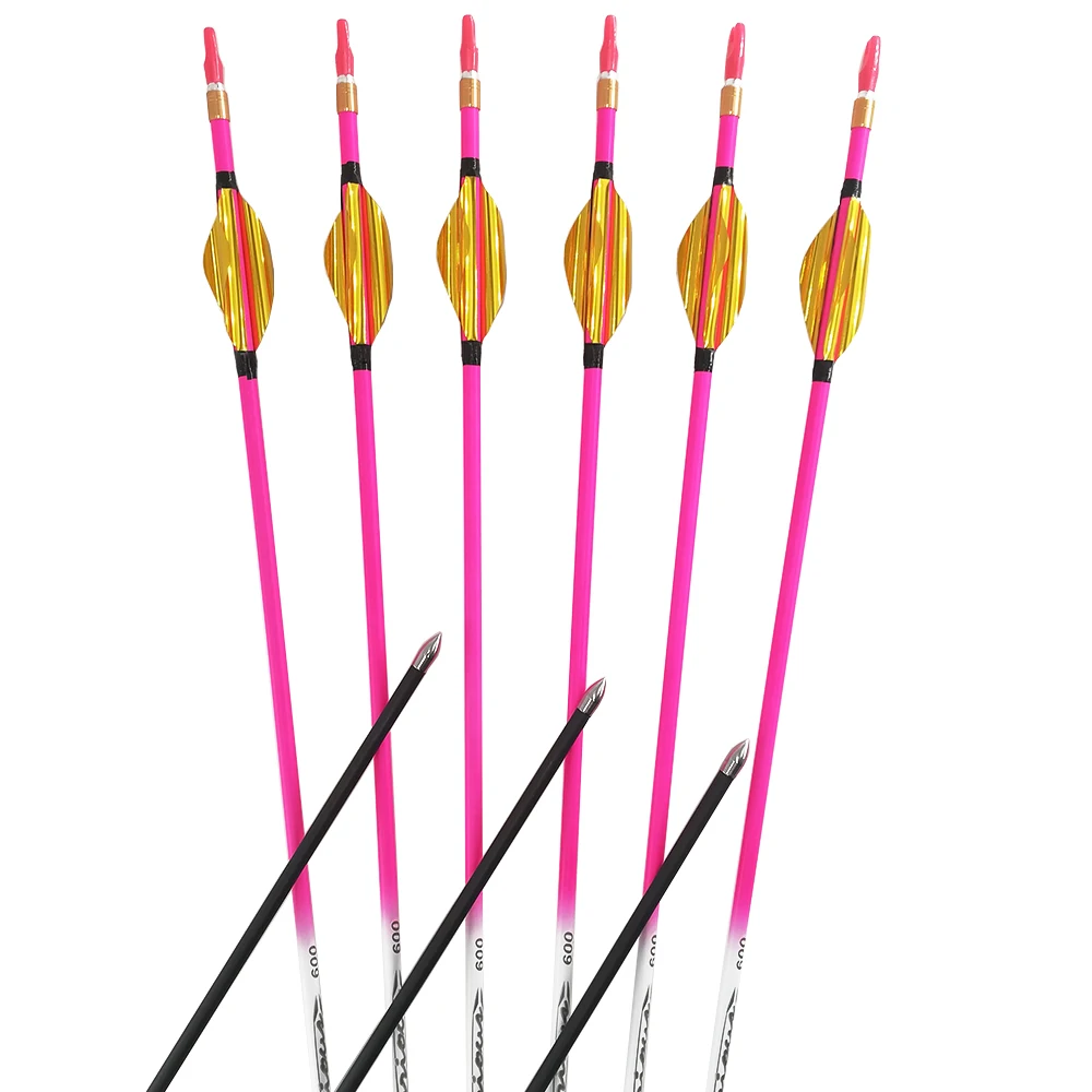 Archery 0.003 Carbon Arrows 300 400 500 600 700 800 900 1000 Spine Shaft Spin Vanes Compound Recurve Bow Longbow Hunting