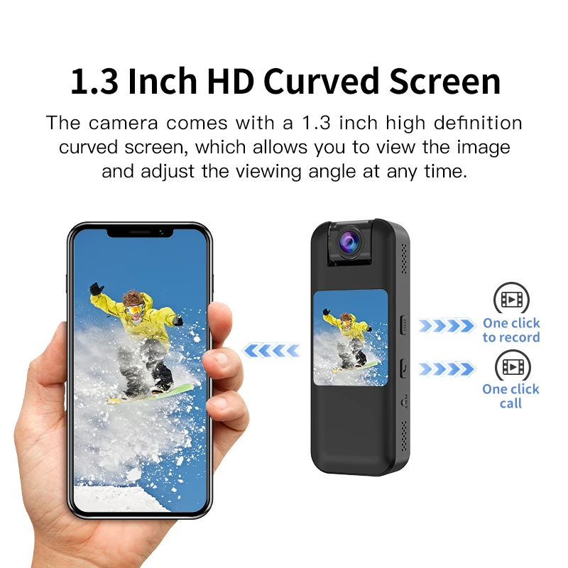 2K 4G Portable DVR Body Camera 2-way Audio Personal Defense Equipment Pocket Sports DV Body Worn DV Audio Video Recorder Screen