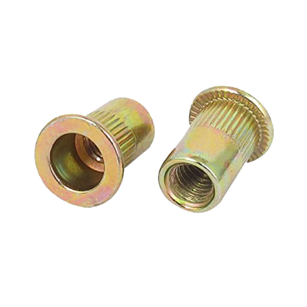 M5 M6 M8  Carbon Steel  Flat Head Rivet Nuts Insert Nutsert