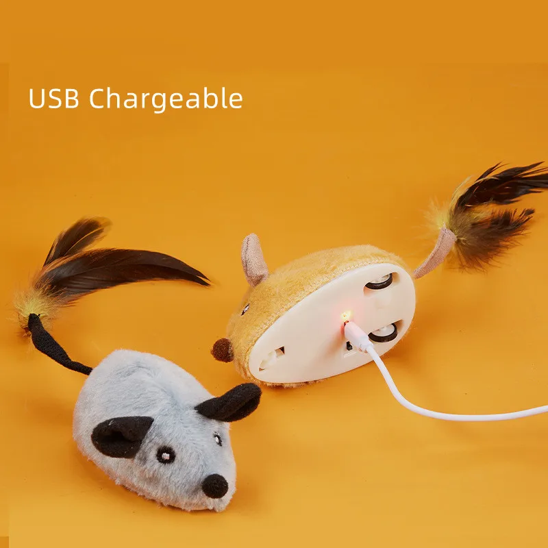 Автоматическая кошка игрушка мышь Usb платная Интерактивная электрические кошки игрушки