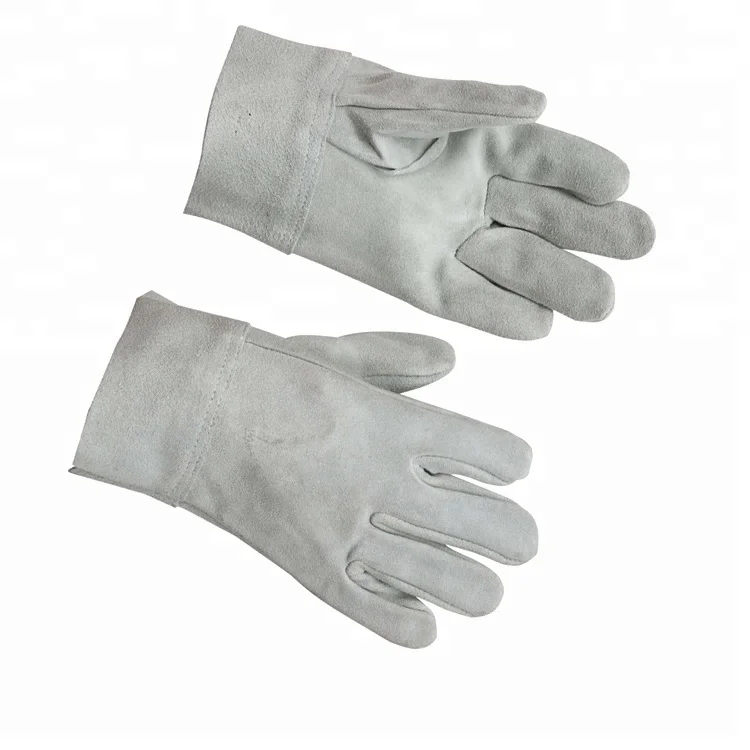 Дешевые вещи в Китае полный palm Корова Сплит Короткие манжеты оптом кожаные рабочие перчатки дешевые