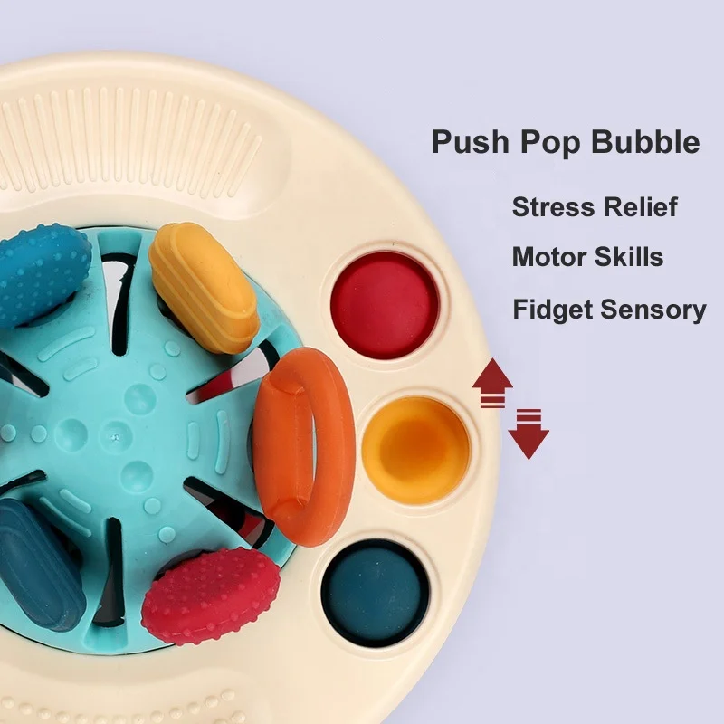 Silicone Fine Motor Skills Jouets Montessori Educational Toys Baby Toddler Sensory Toys Teething Toy For Baby 6 to 12 Months