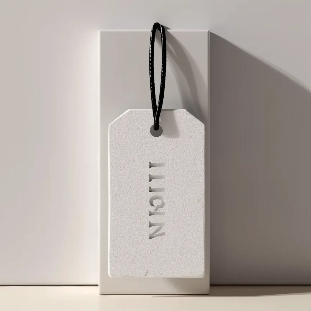 Hot Selling High Quality Factory Clothing Paper Hang Tags With Customized Logo Black Rectangle Square Swing Tags on Luxury