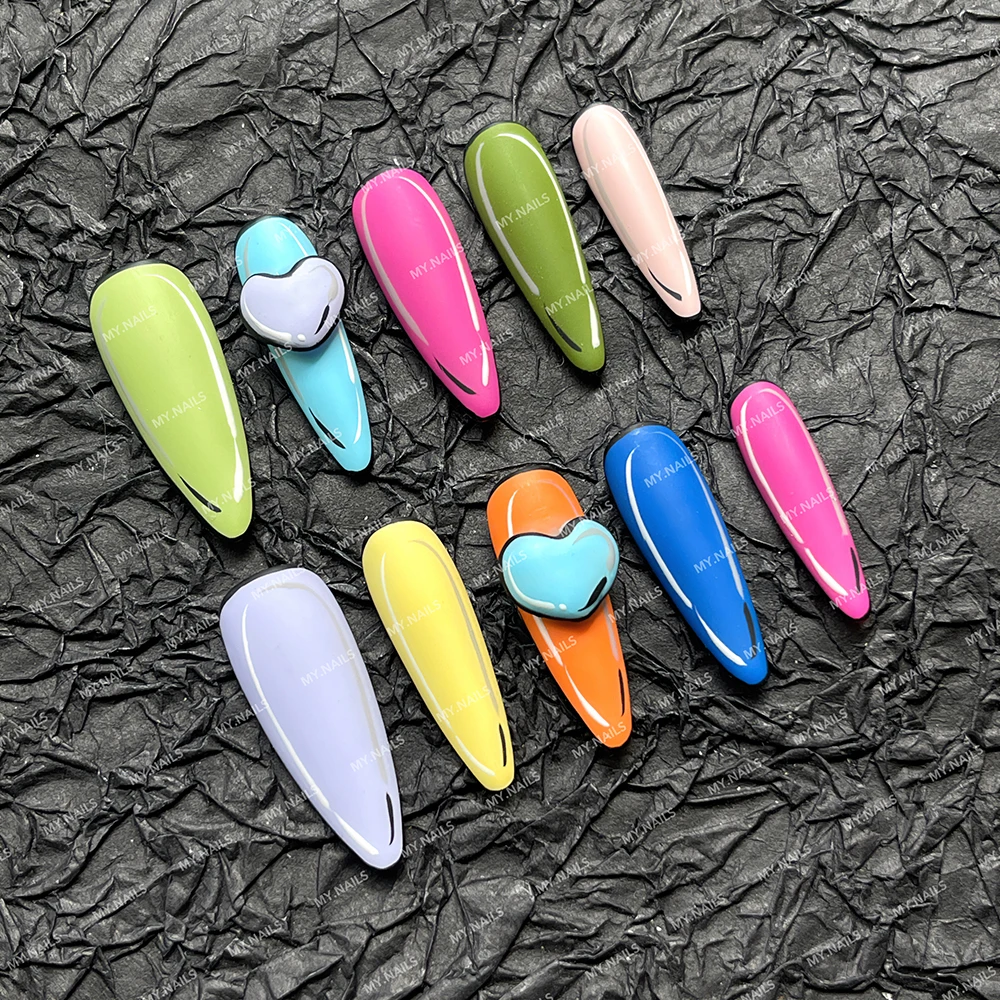 Flower Fake Nails Factory Price Nail Tips Oem Latest Trendy Finger New Products China Seamless Acrylic on Red Flame and Red