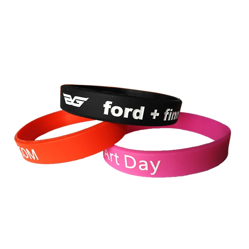 Promotion Custom Wrist Band Friendship Black Silicone Bracelet Sports Glow in Dark Vintage Wristbands for Men and Women Unisex