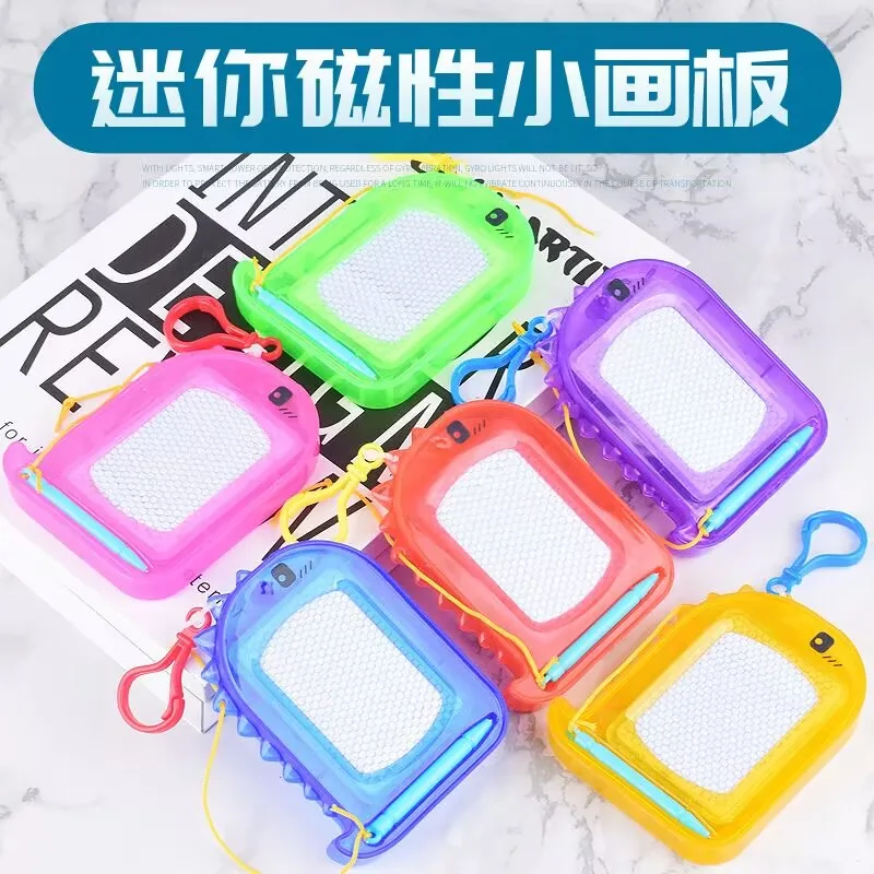 Children Drawing Board Mini Magnetic Drawing Board Backpack Keychain 6 Colors Sketch Erasable Doodle Birthday Party Favors