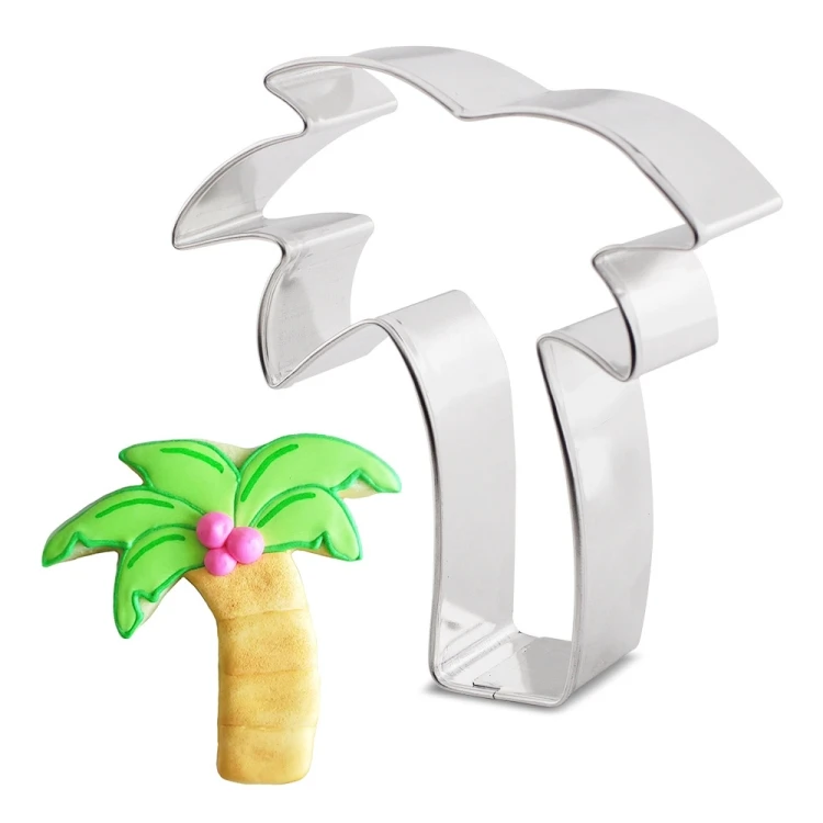 Stainless Steel Wedding Ice Cream Cone Martini Glass Cookie Cutter Palm Tree Cookie Cutter