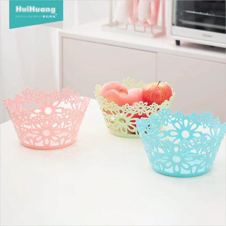 
Wholesale eco-friendly home organizer plastic storage basket / pink storage basket 