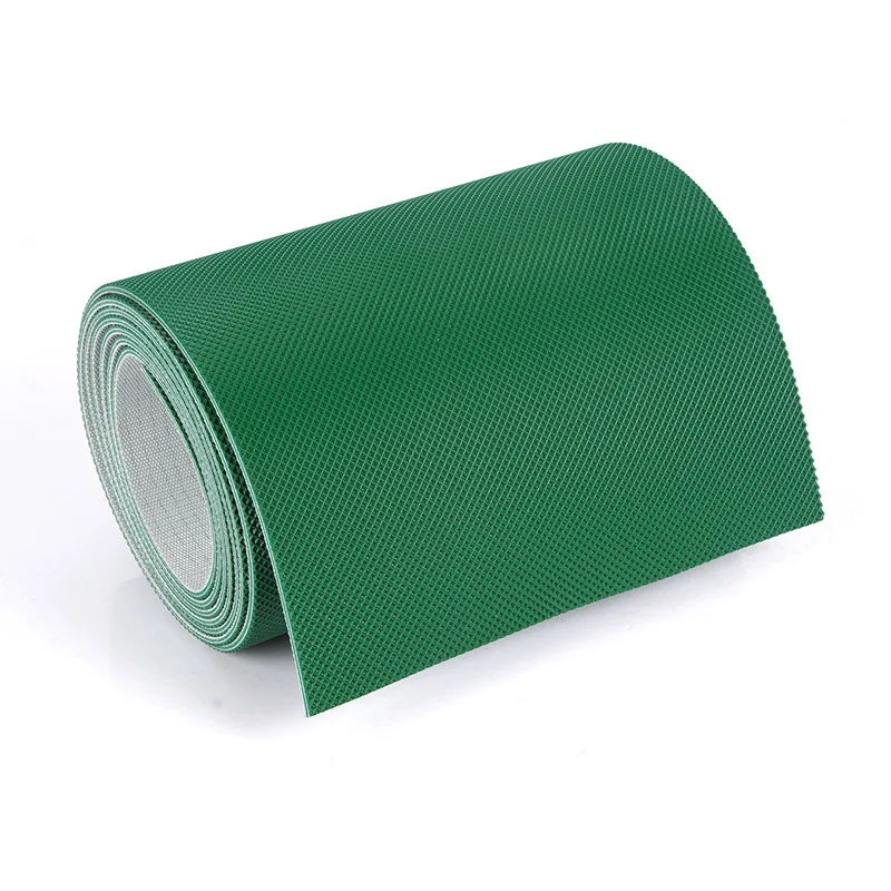 High Quality Anti-slip Diamond Plaid Pattern Design Net Backing PVC Leather Materi Conveyor Belt for Manufacturing Industry