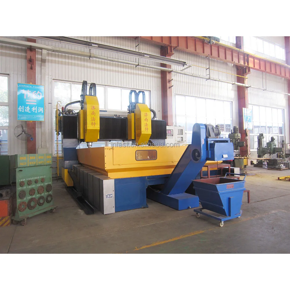 Automatic Double Spindle BT40 Metal Sheet Gantry Structure CNC Drilling Machine