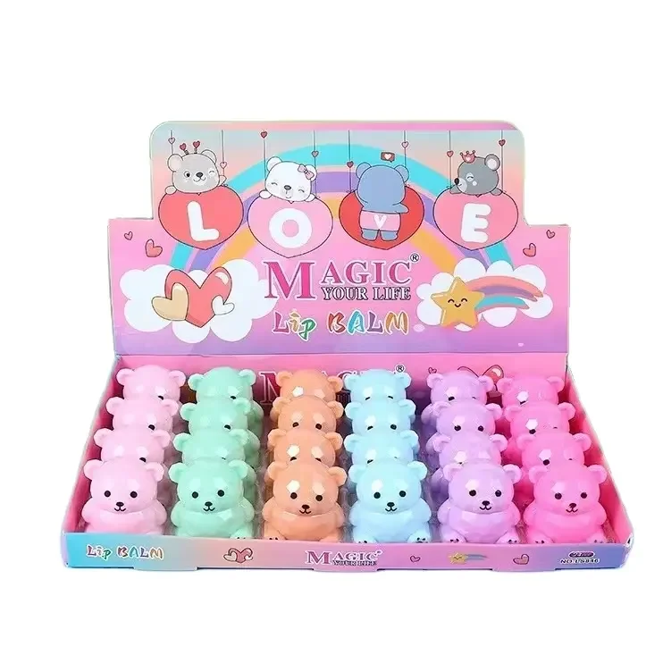 New MAGIC Cartoon 24 lipstick Fruit lipstick Lip Care Moisturizing Long lasting Moisture Wholesale
