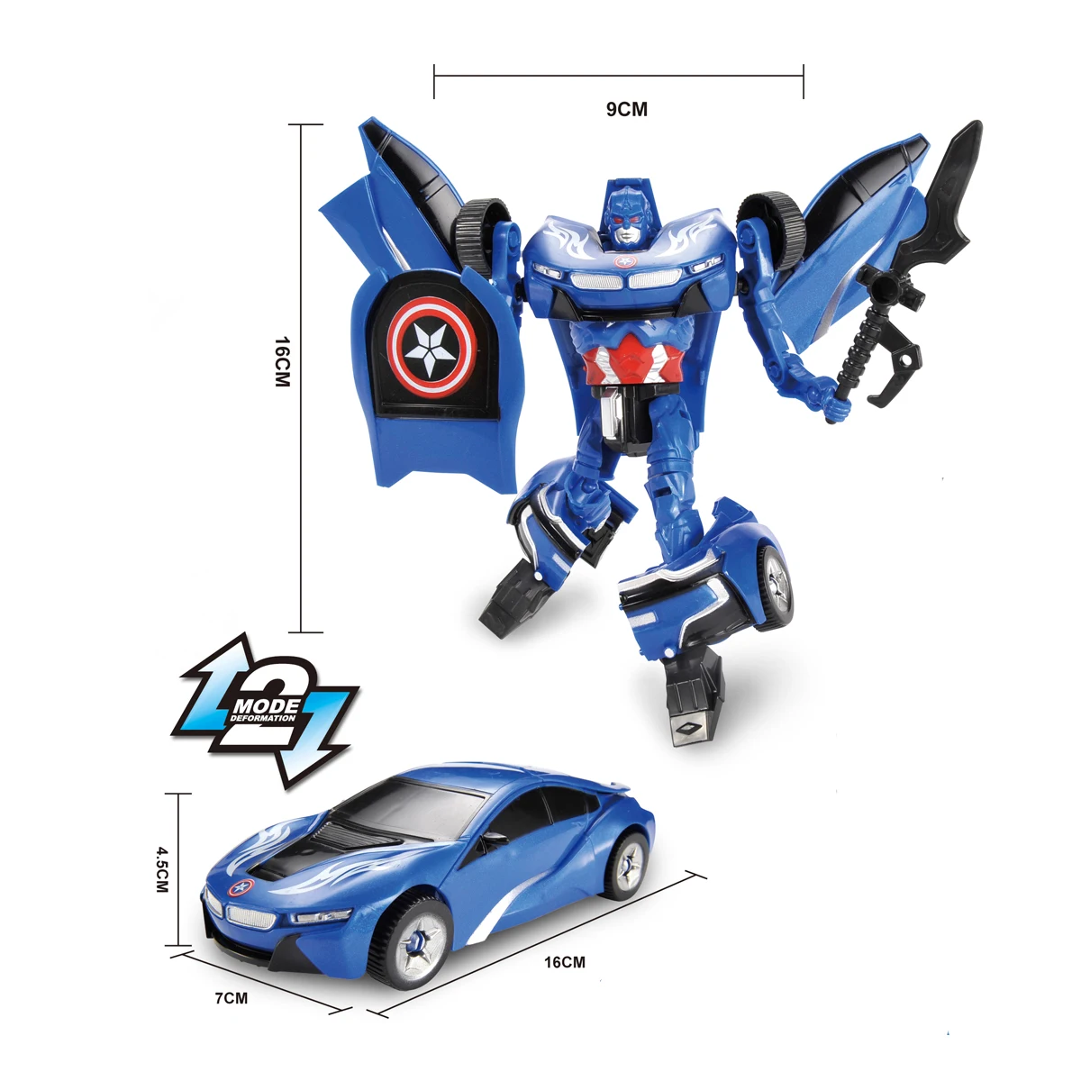 new wholesale battle game deformation warrior toy series with forward & backward