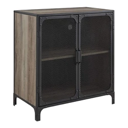 Industrial Metal Mesh Buffet Entryway Storage Cabinet Doors tv Cabinet