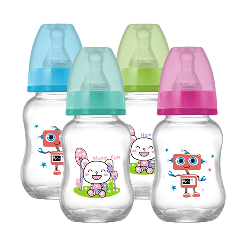 Custom pyrex glass baby feeding bottles cheap baby bottles