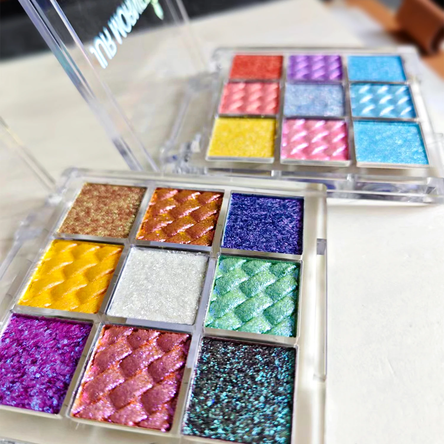 9 видов цветов многохромная палитра теней для век