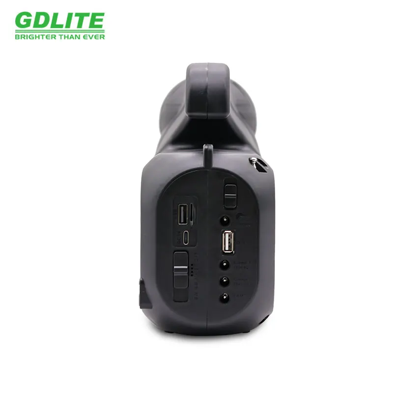 FM radio Portable Mini mobile charging solar power system with battery for home GD8017AM mini solar lighting system with led