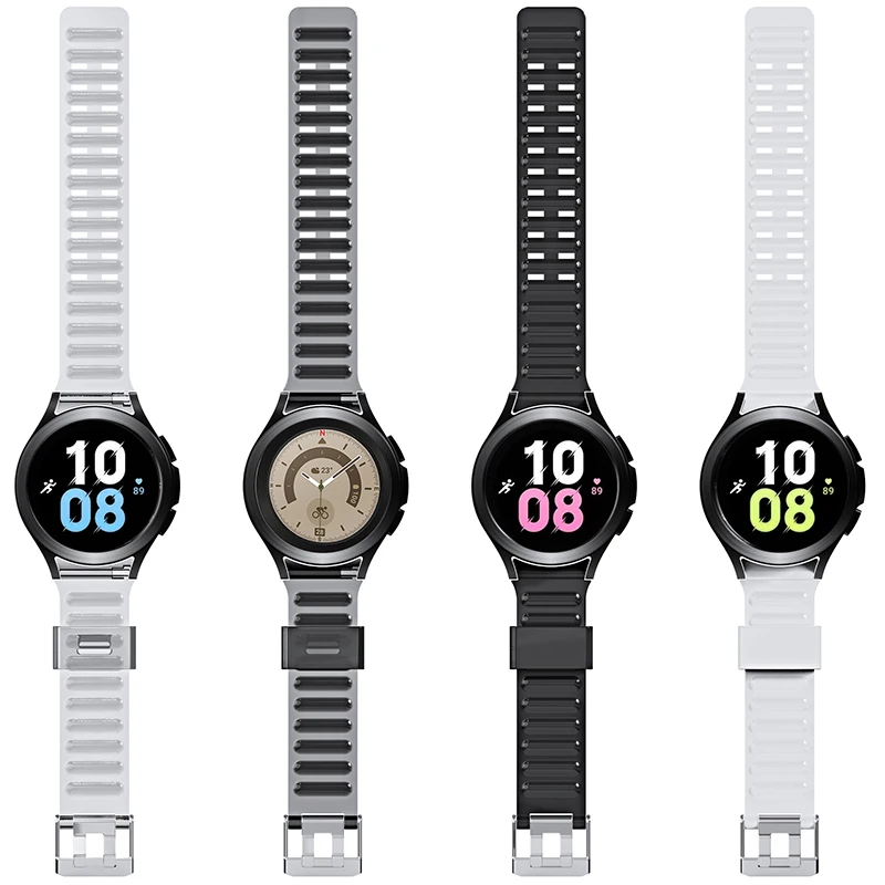 New TPU Watch Strap For Samsung Galaxy Watch 5 Stainless Steel Buckle Strap For Samsung Watch 5 Pro