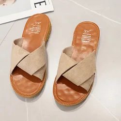 Slippers women wear the new Korean version of beef tendon soft bottom sandals and Flip Flops Beach women sandals