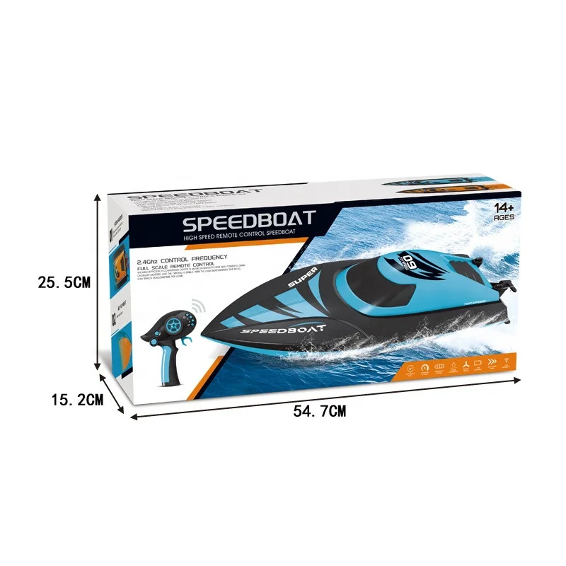 2.4GHz 4CH Full Scale Remote Control Model Ship Boat Capsized Reset High Speed Electric RC Racing Boat Toy