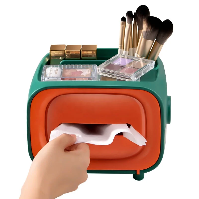 
Household Dust-Proof Magnetic Plastic Tissue Box Carton Desktop Seal Wet Tissue Storage Box 