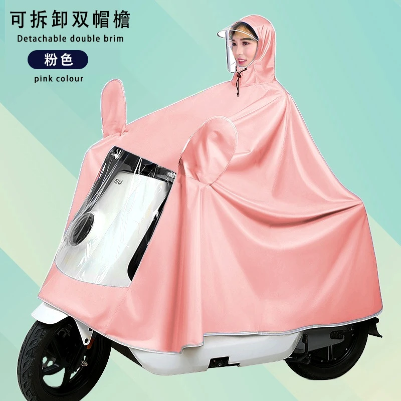 Raincoat bike long whole body storm prevention motorcycle battery car single increase thick poncho wholesale