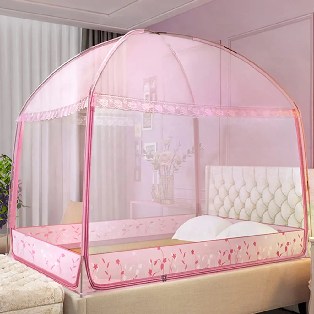Valuable Bed Canopy Curtains Mosquito Net Tent for Bed with Canopy Frame Mosquito Netting with Net Bottom
