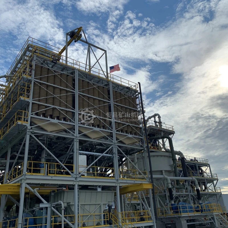High Capacity Gravity Fiberglass BLL-1500 Spiral Chute For Ilmenite Zircon Rutile Tin Monazite Ore Heavy Minerals Beach Sand
