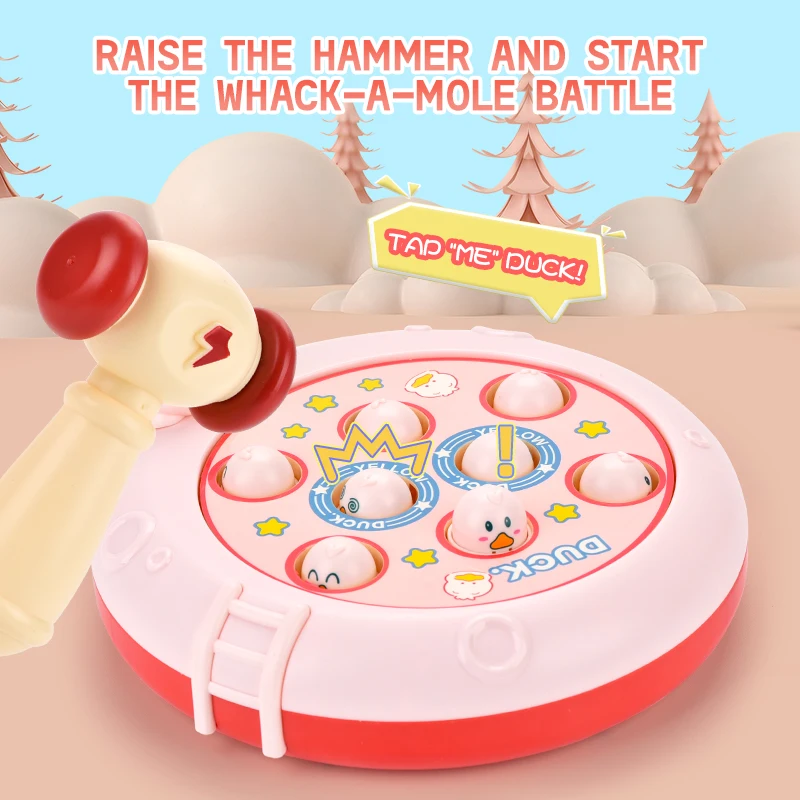kyk early educational toy baby play game toy Light Music Turntable Whac-a-Mole Educational Game toy