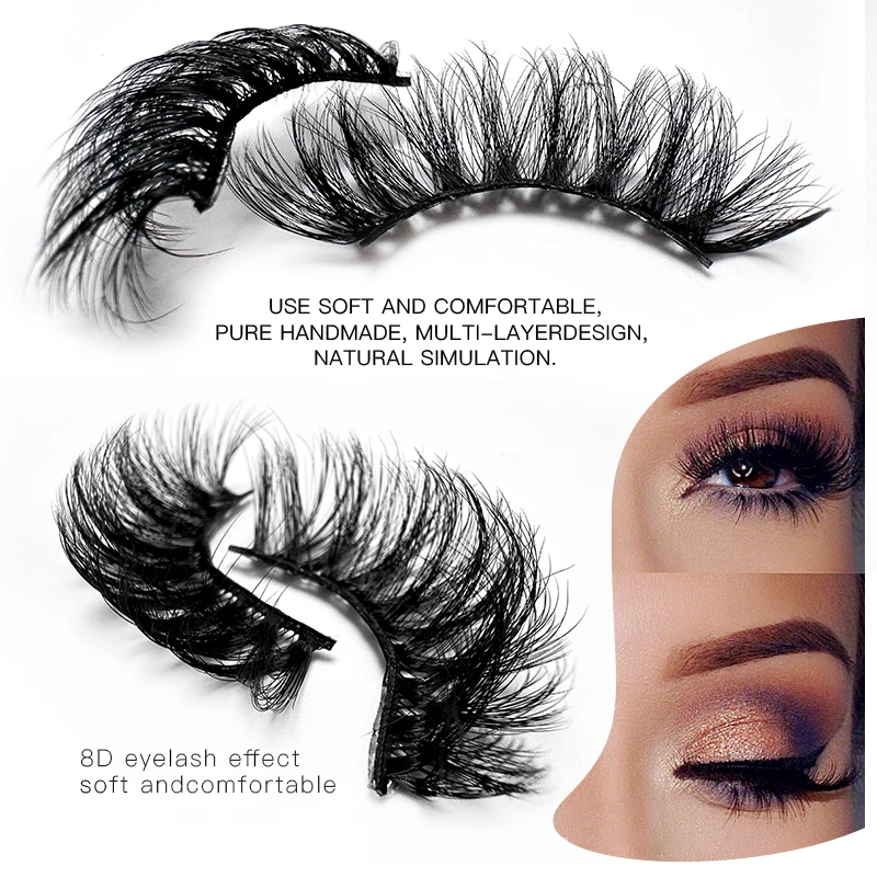 Luxury Press on Fake Women Nails Bag Kit and Top Seller False Faux Mink Eye Lash Eyelash Packaging Gift Set