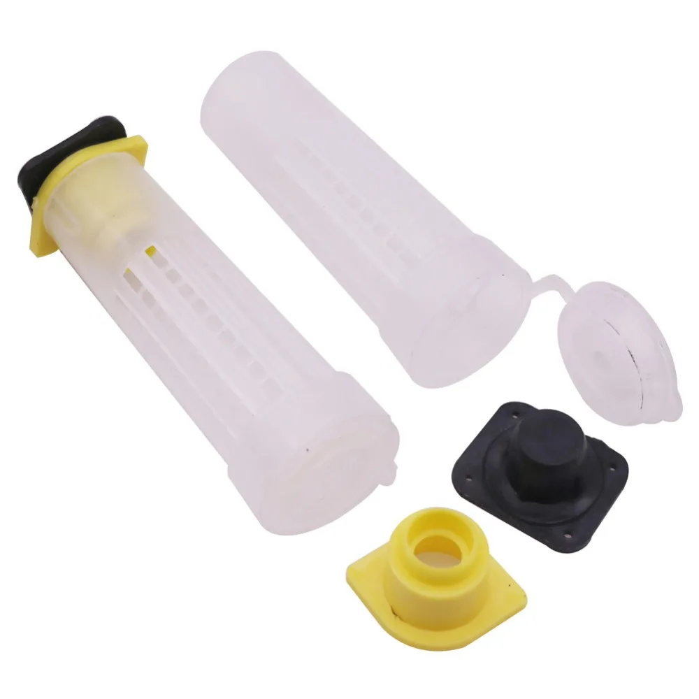 CHINABEES 20PCS Queen cage rearing cover catcher queen plastic cells bees box cages bees tool  apiculture equipement protection
