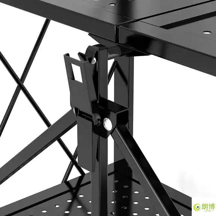 Wholesale Kitchen Storage Foldable Storage Rack Kitchen Display Rack Shelf with Wheels Storage Holders Racks Customized Logo