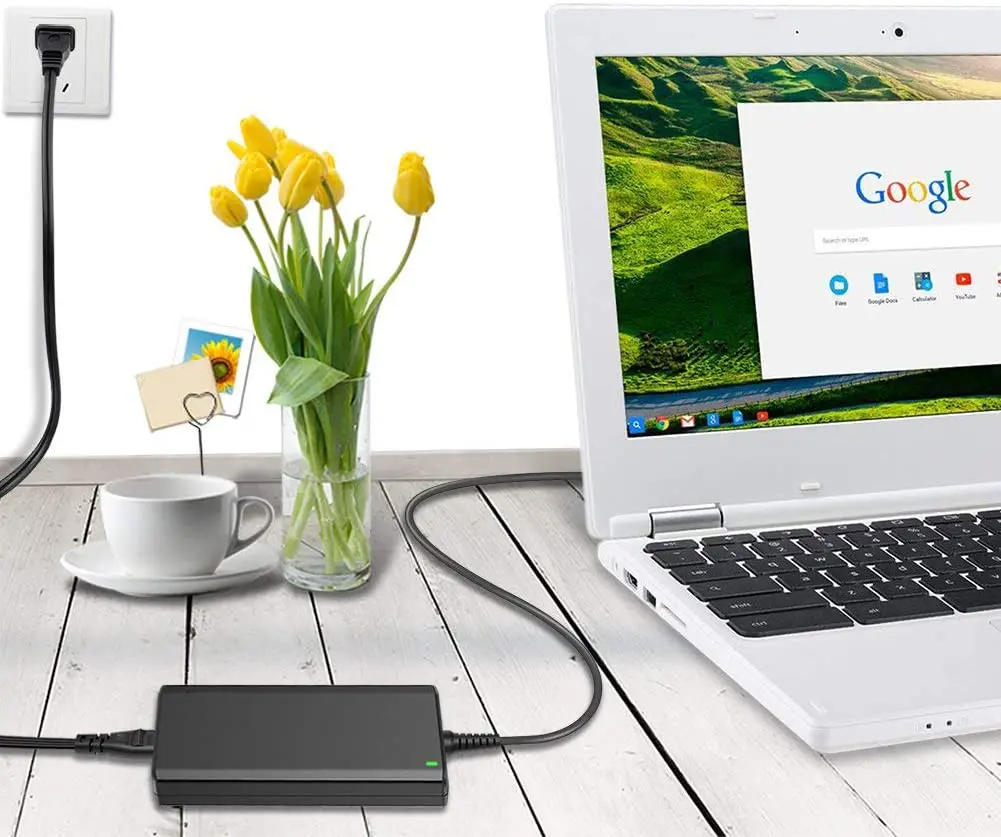 Laptop charger adapter Charger laptop 90W 15-20V  Black ultra-thin Universal power adapter for Dell/HP/Asus/Lenovo/Acer/Toshiba