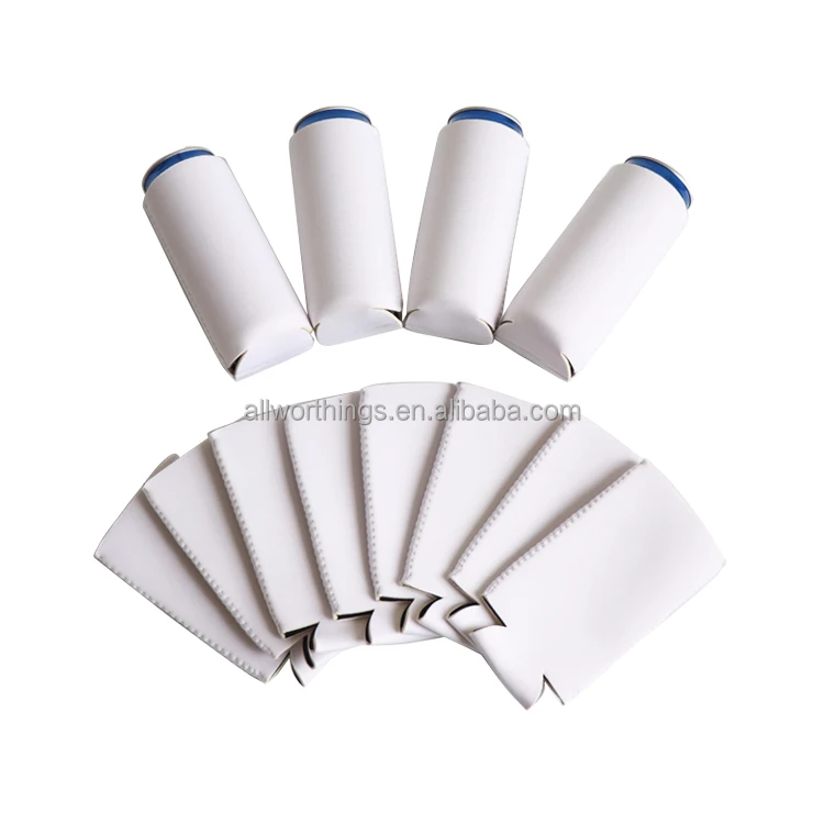 Sublimation Blank White Neoprene 330ml Beer Cover Can Coozies Custom
